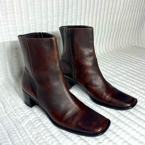 Coach leather boots. Size 9x, square toe
